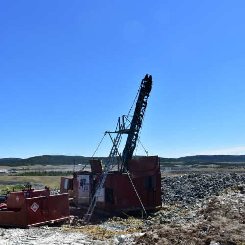 Drilling at the Troilus site